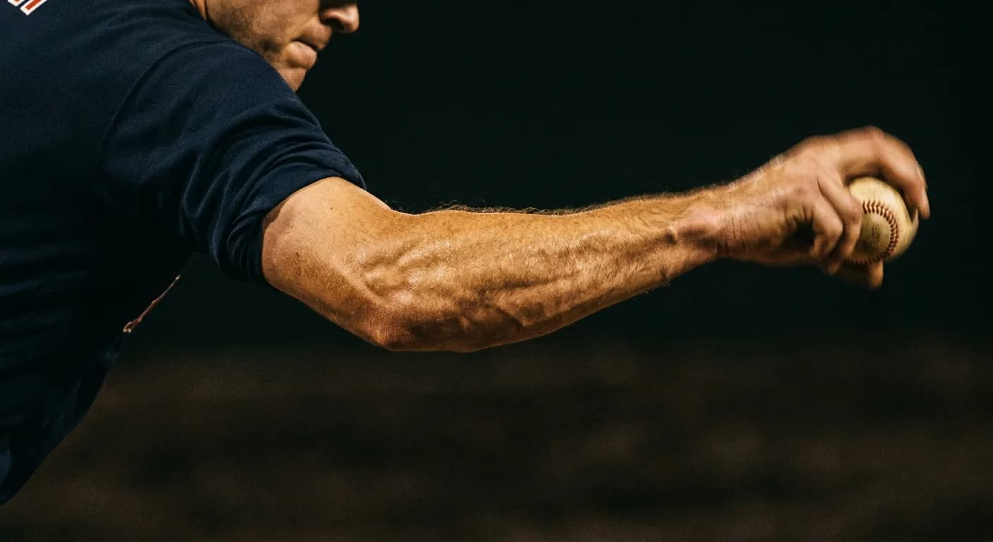 Forearm muscles involved in throwing