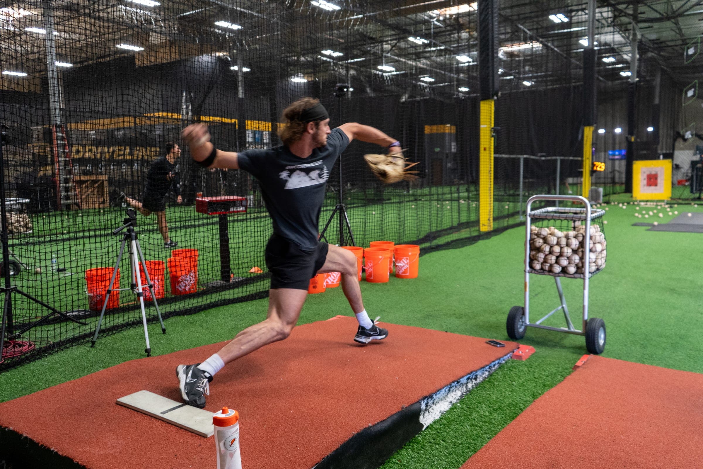 Baseball pitcher during throwing motion, Athletic Potential PT